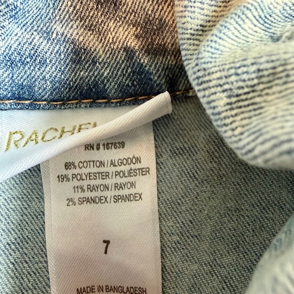 Rachel Zoe Kids Denim Cargo Dress Size 7 - Picture 4 of 7